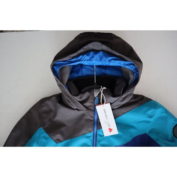 Obermeyer 61076-23003 Kid's Sz 7 Stone/Blue Altair Insulated Snow Jacket - Picture 5 of 16